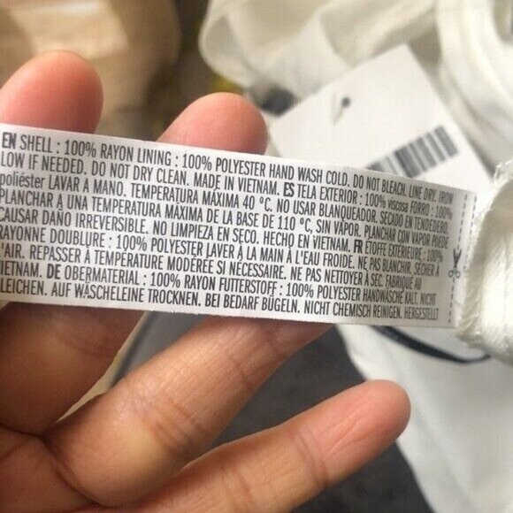 Forever 21 white jumpsuit S plunge deep neck wide avante garde wide leg new - Picture 7 of 9